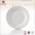 Porcelaine Céramique micro-ondes plat porcelaine blanche